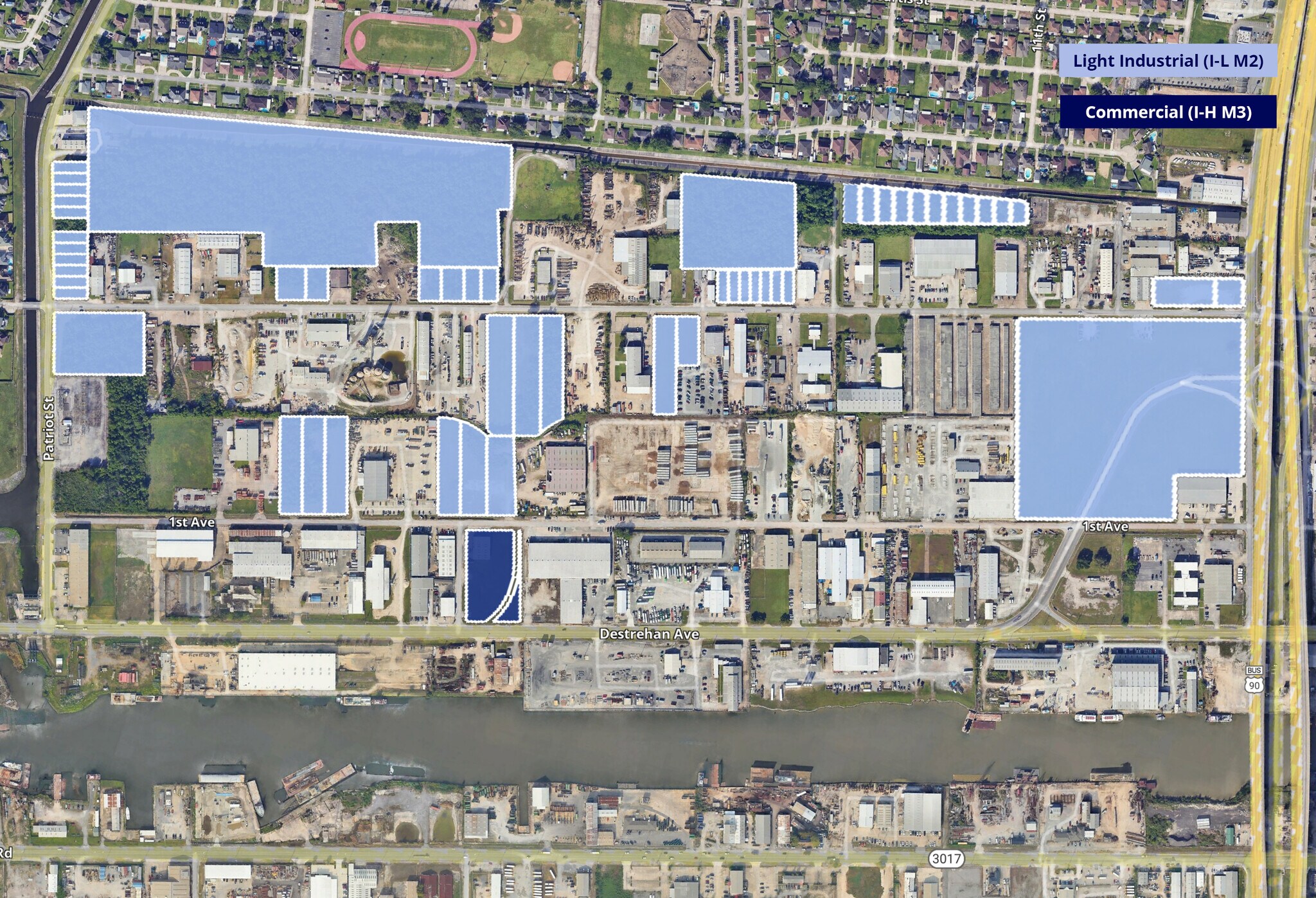 Marrero Land Industrial Park, Harvey, LA à vendre Aérien- Image 1 de 1