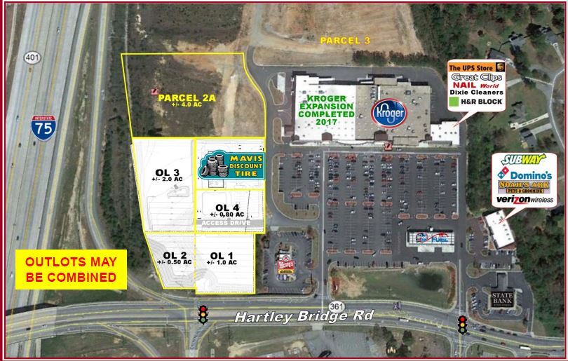 4321 Hartley Bridge Rd, Macon-Bibb, GA à vendre - Aérien - Image 1 de 3