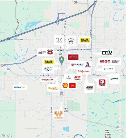 321 S Main St, Sapulpa, OK à vendre - Photo du bâtiment - Image 2 de 5