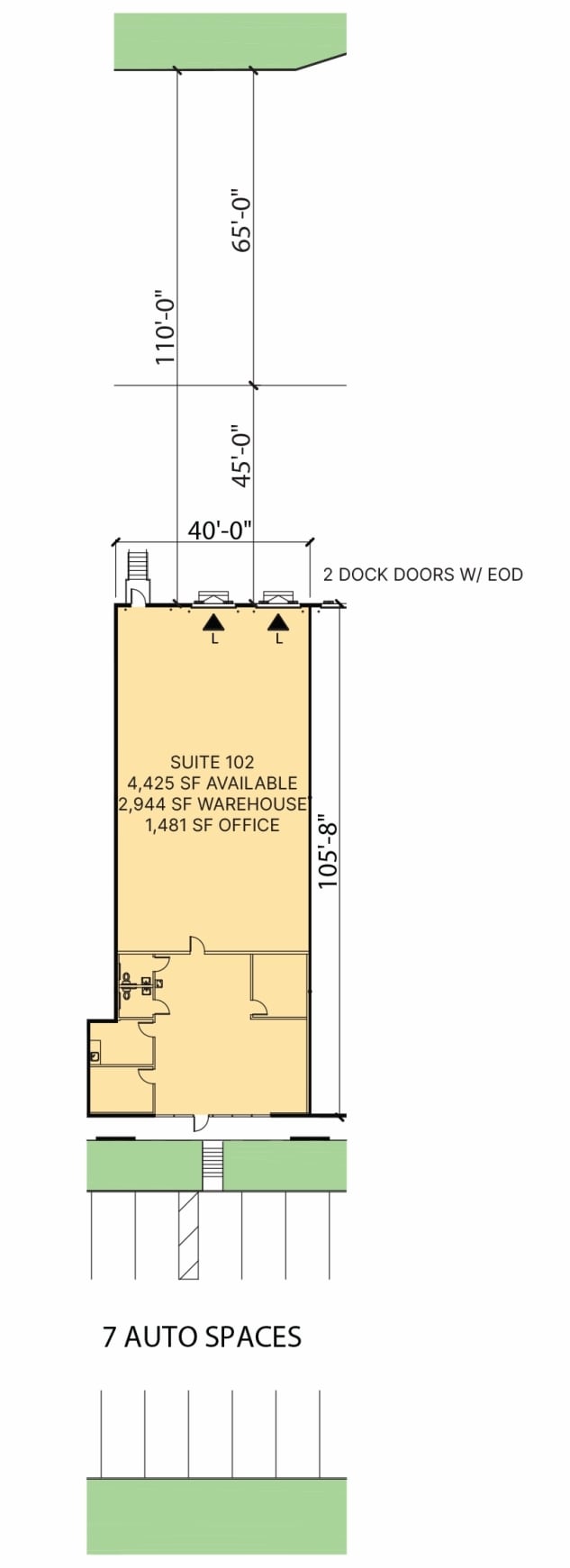 560 Atlanta S Pky, College Park, GA à louer Plan d’étage- Image 1 de 1