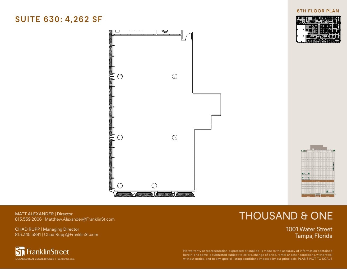1001 Water St, Tampa, FL for lease Floor Plan- Image 1 of 1