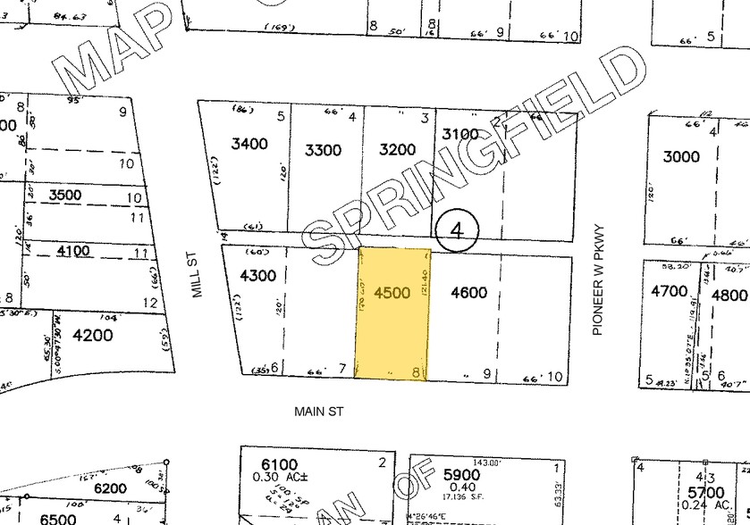 138 W Main St, Springfield, OR à vendre - Plan cadastral - Image 3 de 3