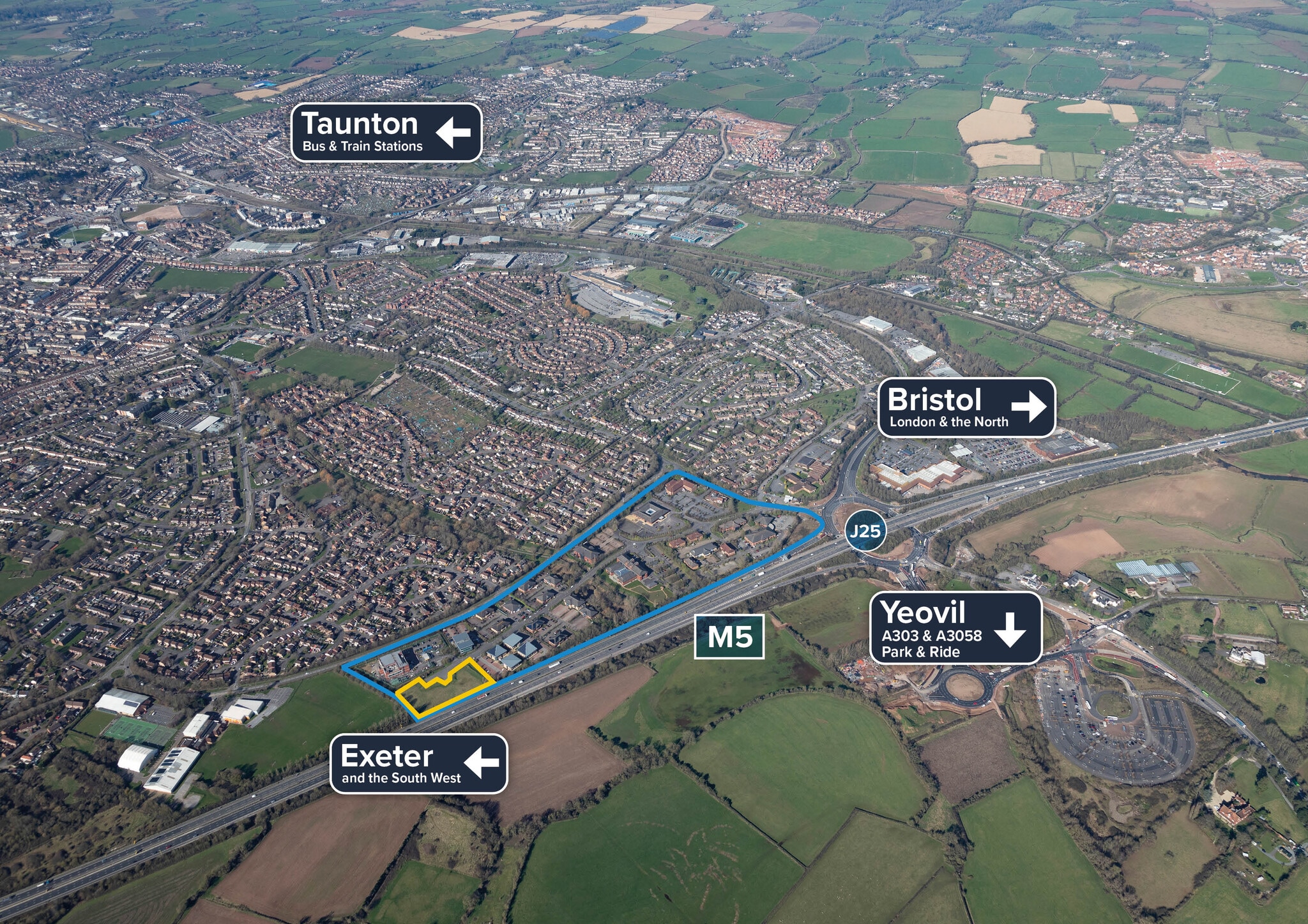 Blackbrook Park Ave, Taunton for sale Aerial- Image 1 of 3