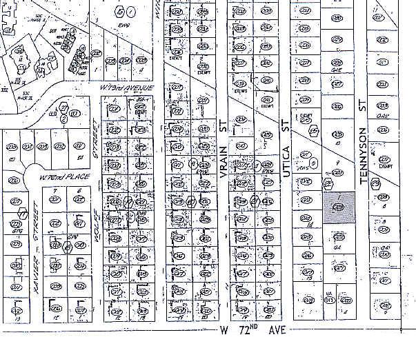 7255 Tennyson St, Westminster, CO for sale - Plat Map - Image 2 of 2