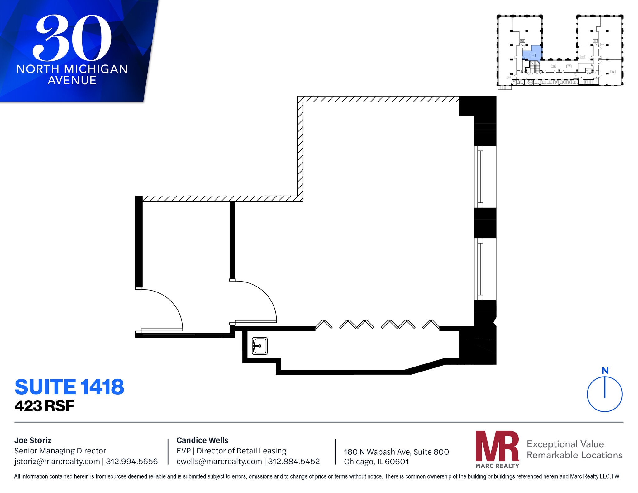 30 N Michigan Ave, Chicago, IL for lease Floor Plan- Image 1 of 4