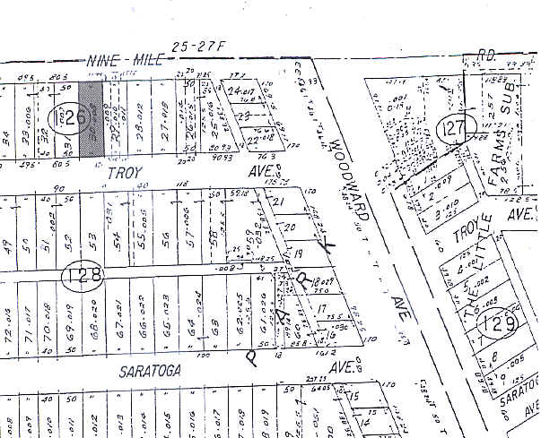 195 W 9 Mile Rd, Ferndale, MI à louer - Plan cadastral - Image 3 de 3