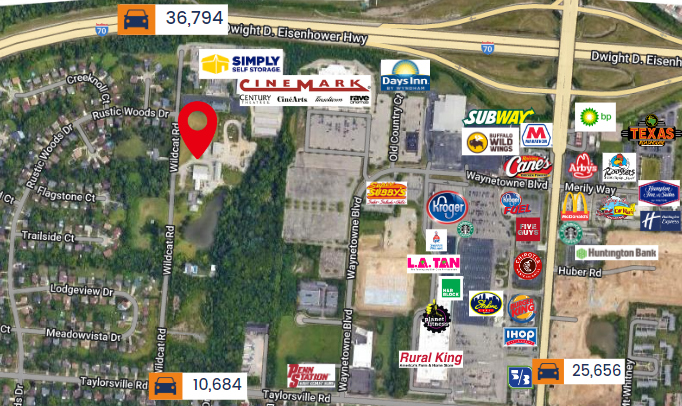 7740-7752 Wildcat Rd, Dayton, OH for lease - Aerial - Image 1 of 4