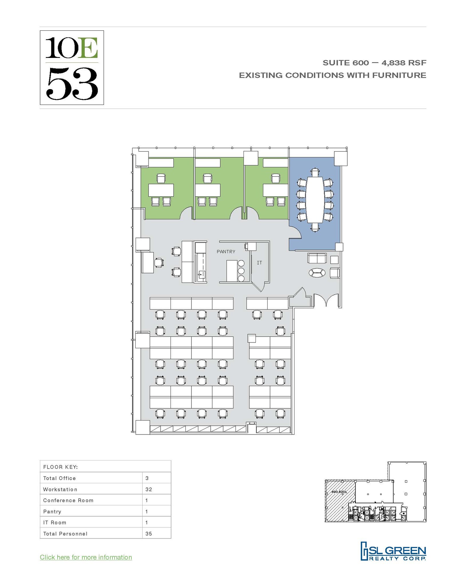 10 E 53rd St, New York, NY à louer Plan d’étage- Image 1 de 1