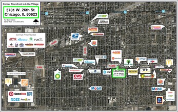 3701 W 26th St, Chicago, IL - aerial  map view