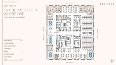 230 Park Ave, New York, NY à louer Plan d’étage- Image 2 de 10