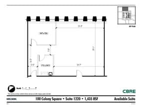 1175 Peachtree St NE, Atlanta, GA for lease Floor Plan- Image 1 of 1