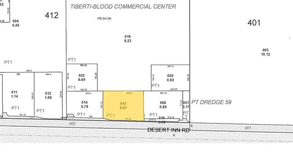 8470 W Desert Inn Rd, Las Vegas, NV à louer - Plan cadastral - Image 3 de 3