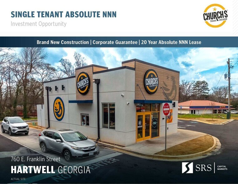 776 E Franklin St, Hartwell, GA à vendre - Photo du bâtiment - Image 1 de 6