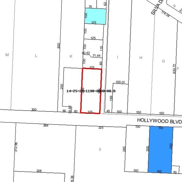 119 Hollywood Blvd, Fort Walton Beach, FL à louer - Plan cadastral - Image 1 de 2