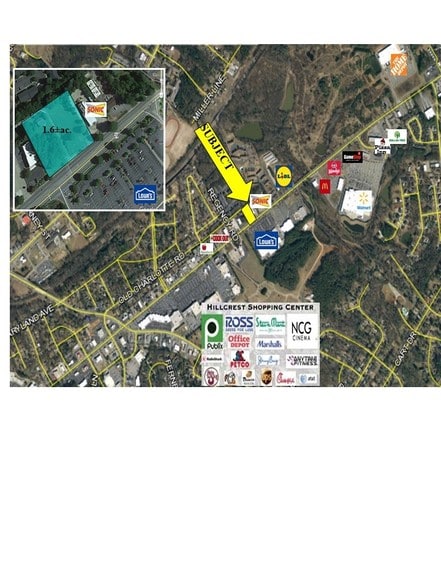 E Main St, Spartanburg, SC à vendre - Photo du bâtiment - Image 1 de 2