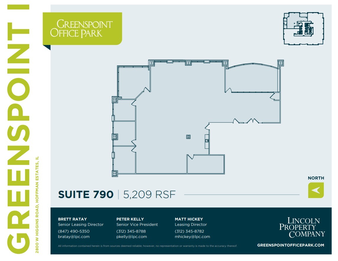 2800 W Higgins Rd, Hoffman Estates, IL à louer Plan d’étage- Image 1 de 1