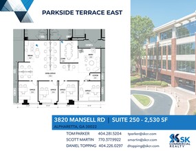 3780 Mansell Rd, Alpharetta, GA à louer Plan de site- Image 1 de 1