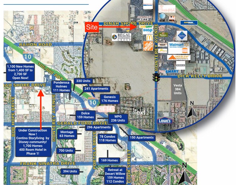 72817 Dinah Shore Dr, Rancho Mirage, CA à louer - Photo du bâtiment - Image 3 de 8