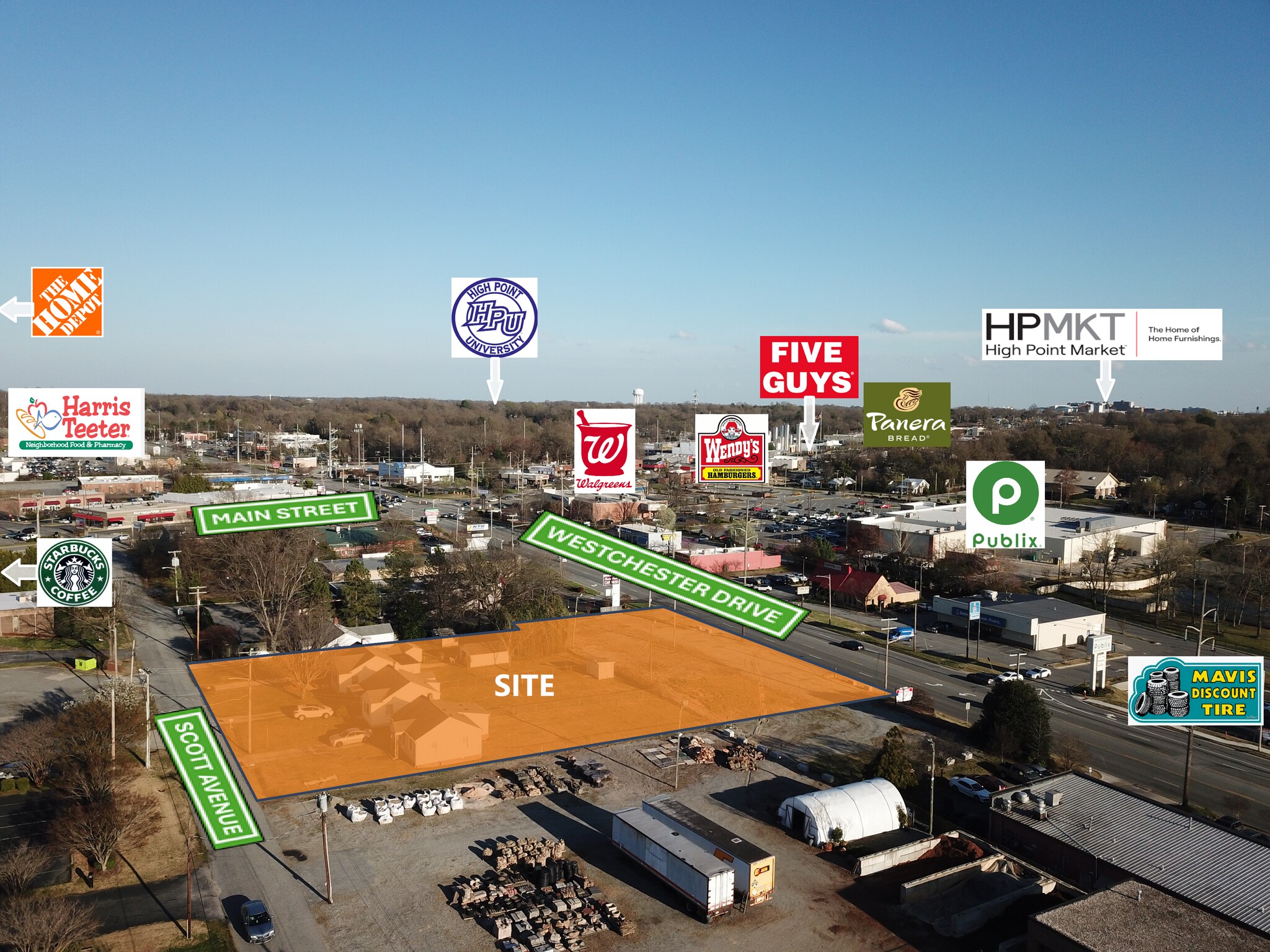 Retail Land Opportunity portefeuille de 5 propriétés à vendre sur LoopNet.ca Aérien- Image 1 de 3