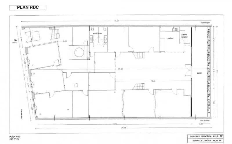 Office in Montreuil for lease - Floor Plan - Image 3 of 3