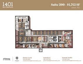 1401 W Morehead St, Charlotte, NC for lease Floor Plan- Image 2 of 2