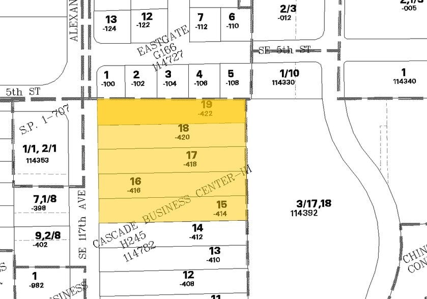 601 SE 117th Ave, Vancouver, WA for sale - Plat Map - Image 2 of 15
