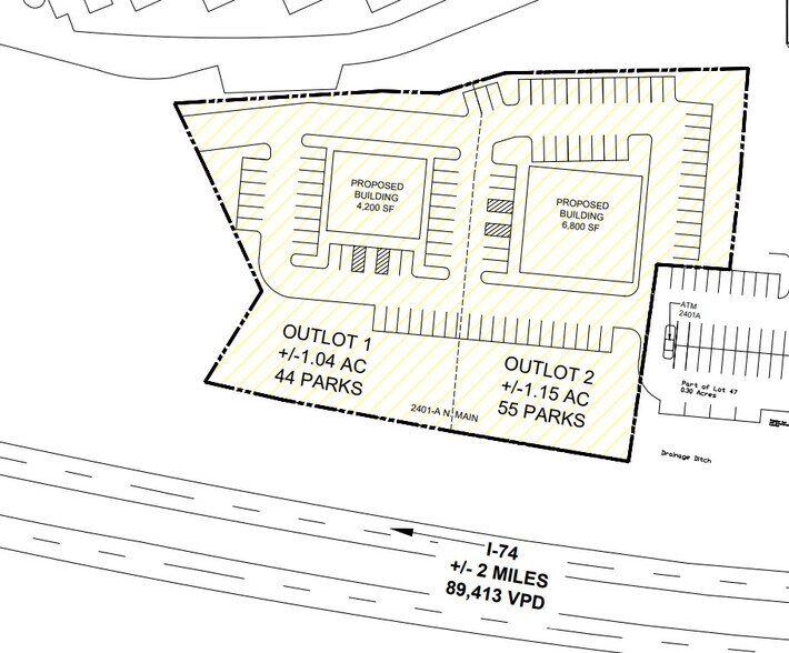 2400 N Main St, East Peoria, IL à vendre - Photo du bâtiment - Image 2 de 2