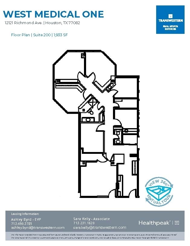 12121 Richmond Ave, Houston, TX à louer Plan d’étage- Image 1 de 2