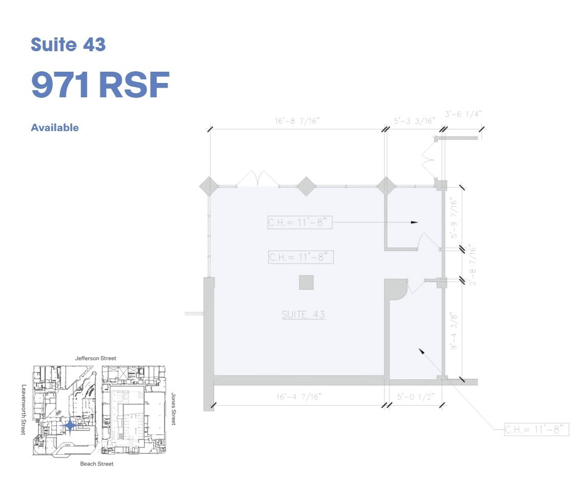 333 Jefferson St, San Francisco, CA for lease Floor Plan- Image 1 of 1