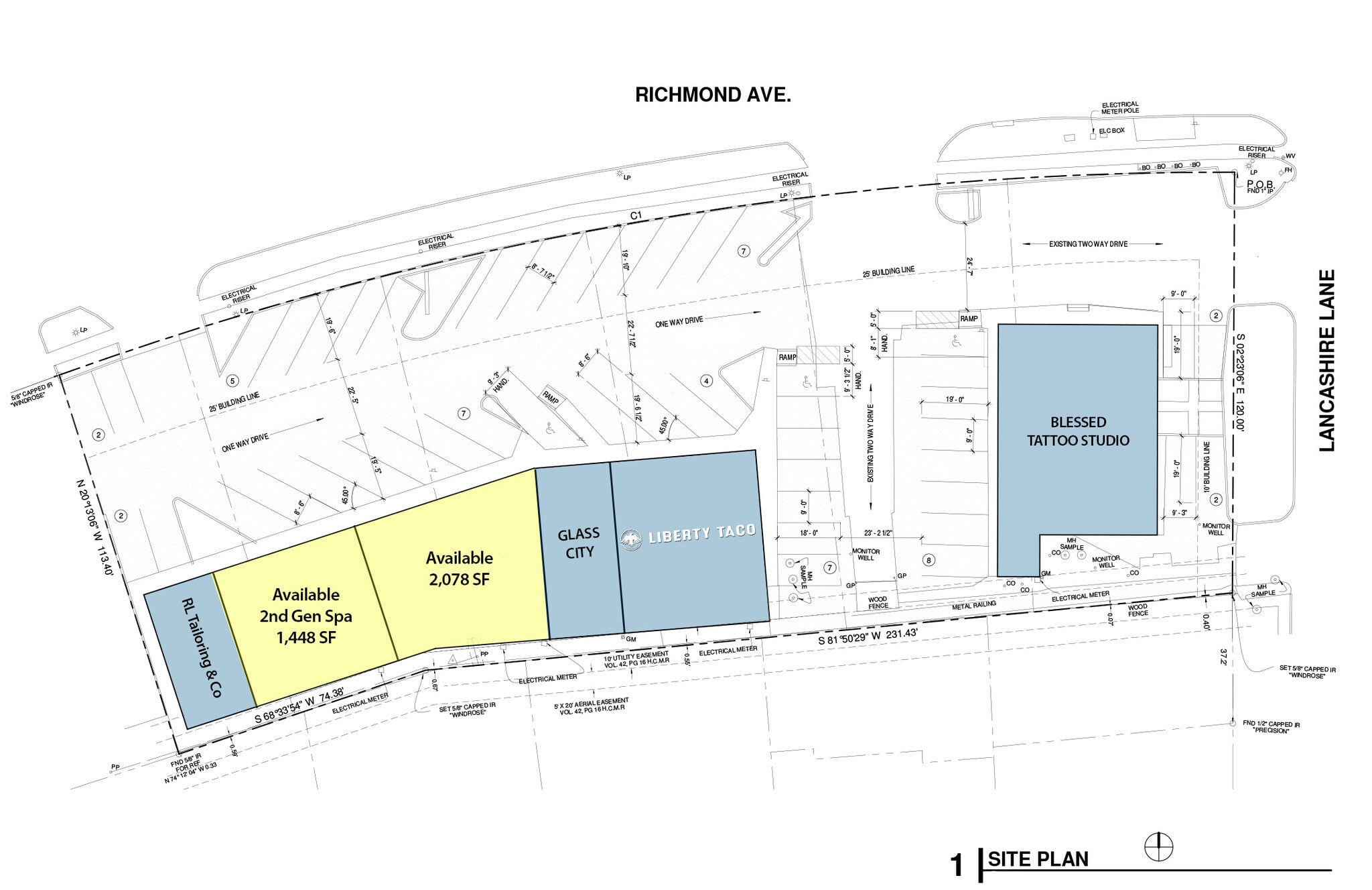 4720-4728 Richmond Ave, Houston, TX à louer Plan de site- Image 1 de 1