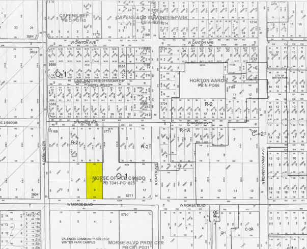 831 W Morse Blvd, Winter Park, FL à louer - Plan cadastral - Image 2 de 9