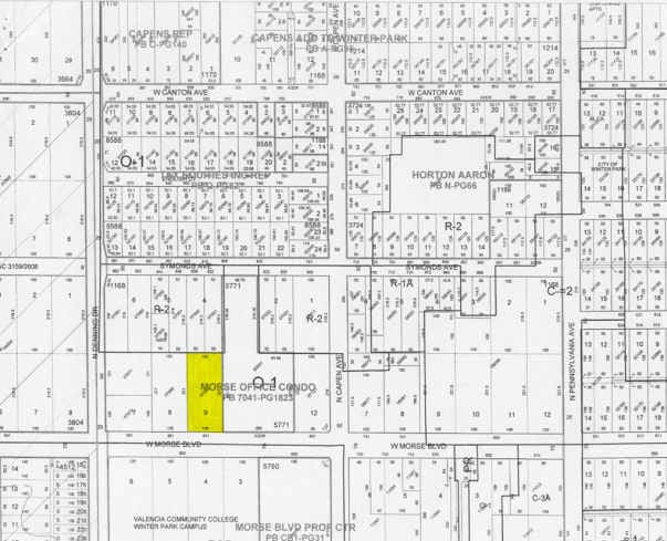 831 W Morse Blvd, Winter Park, FL for lease - Plat Map - Image 2 of 9