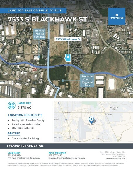 7503 & 7533 Blackhawk St, Englewood, CO à vendre - Photo principale - Image 2 de 2