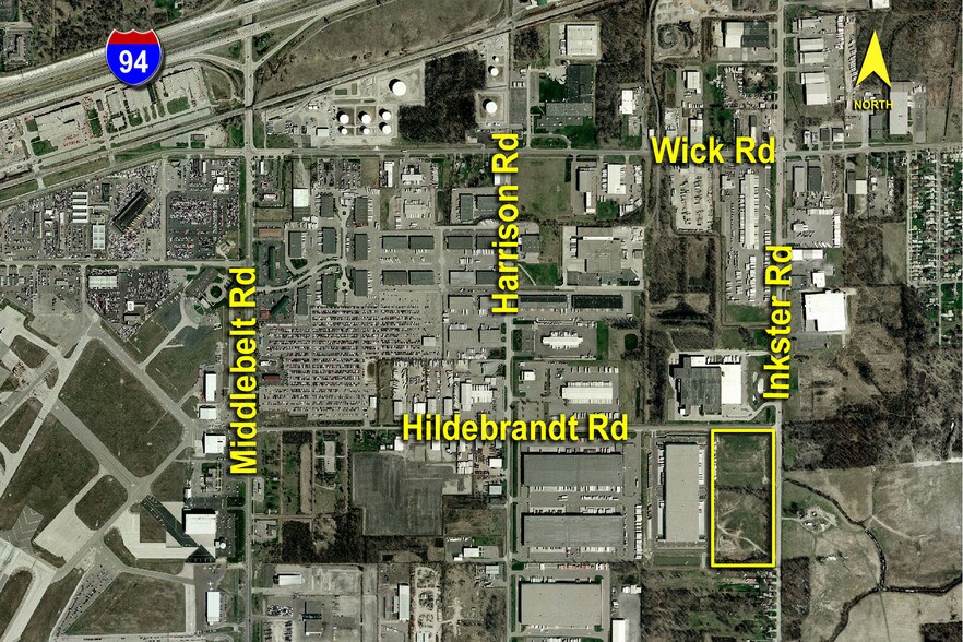 27501 Hildebrandt Rd, Romulus, MI à louer - Aérien - Image 2 de 8