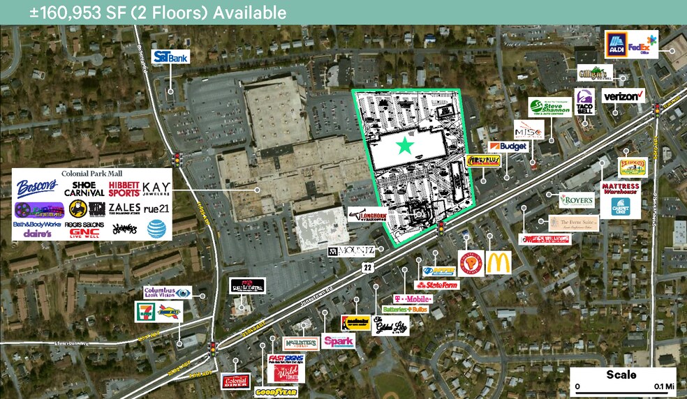 4600 Jonestown Rd, Harrisburg, PA à louer - Aérien - Image 3 de 11