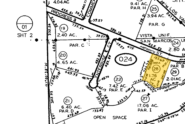 2640 Progress St, Vista, CA à vendre - Plan cadastral - Image 2 de 12