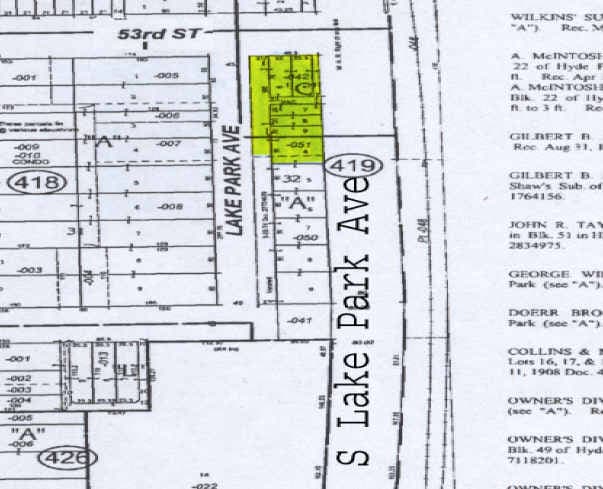 1539 E 53rd St, Chicago, IL for lease - Plat Map - Image 2 of 3