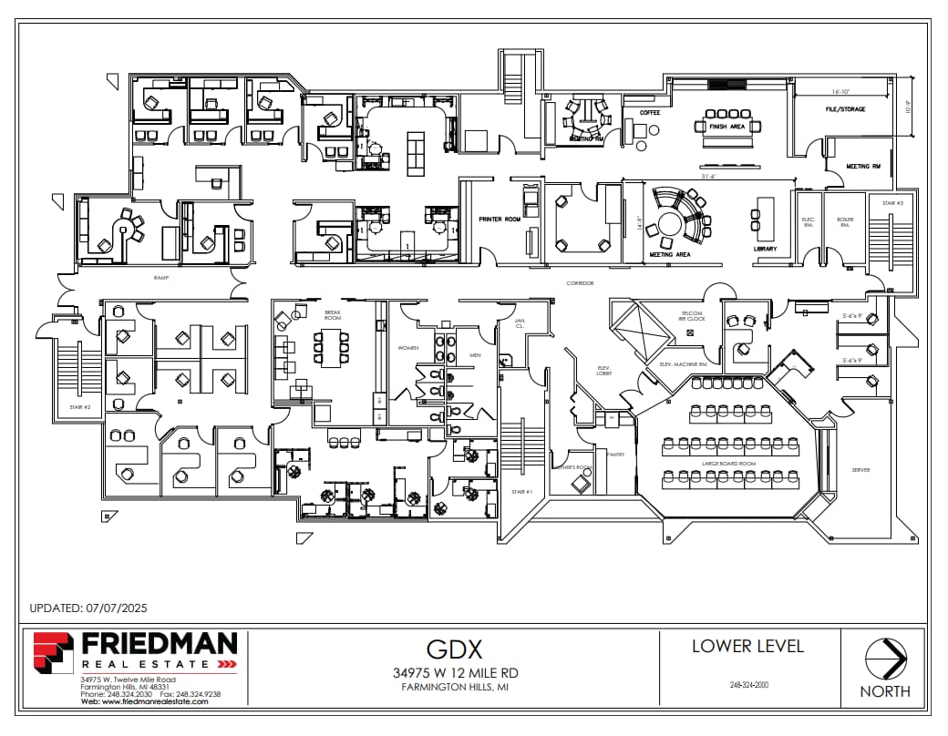 34975 W 12 Mile Rd, Farmington Hills, MI à vendre Plan d’étage- Image 1 de 1