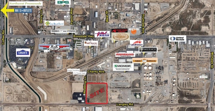 7121 Charity Ave, Bakersfield, CA à vendre - Aérien - Image 2 de 3