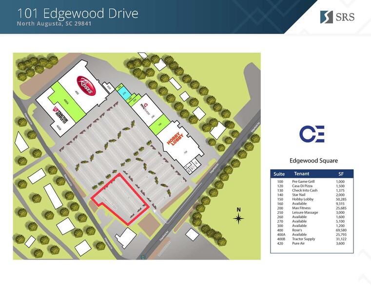 101 Edgefield Rd, North Augusta, SC for sale - Site Plan - Image 3 of 4