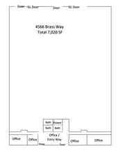 4570-4576 Brass Way, Dallas, TX à louer Plan d’étage- Image 1 de 1