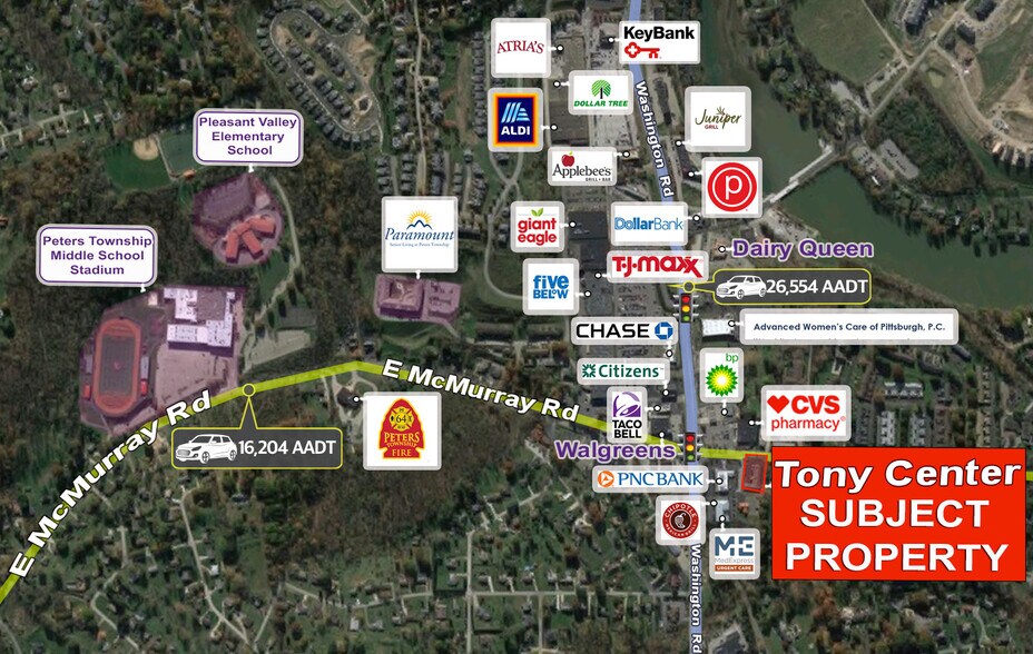 110 W McMurray Rd, McMurray, PA à louer - Photo du bâtiment - Image 2 de 3