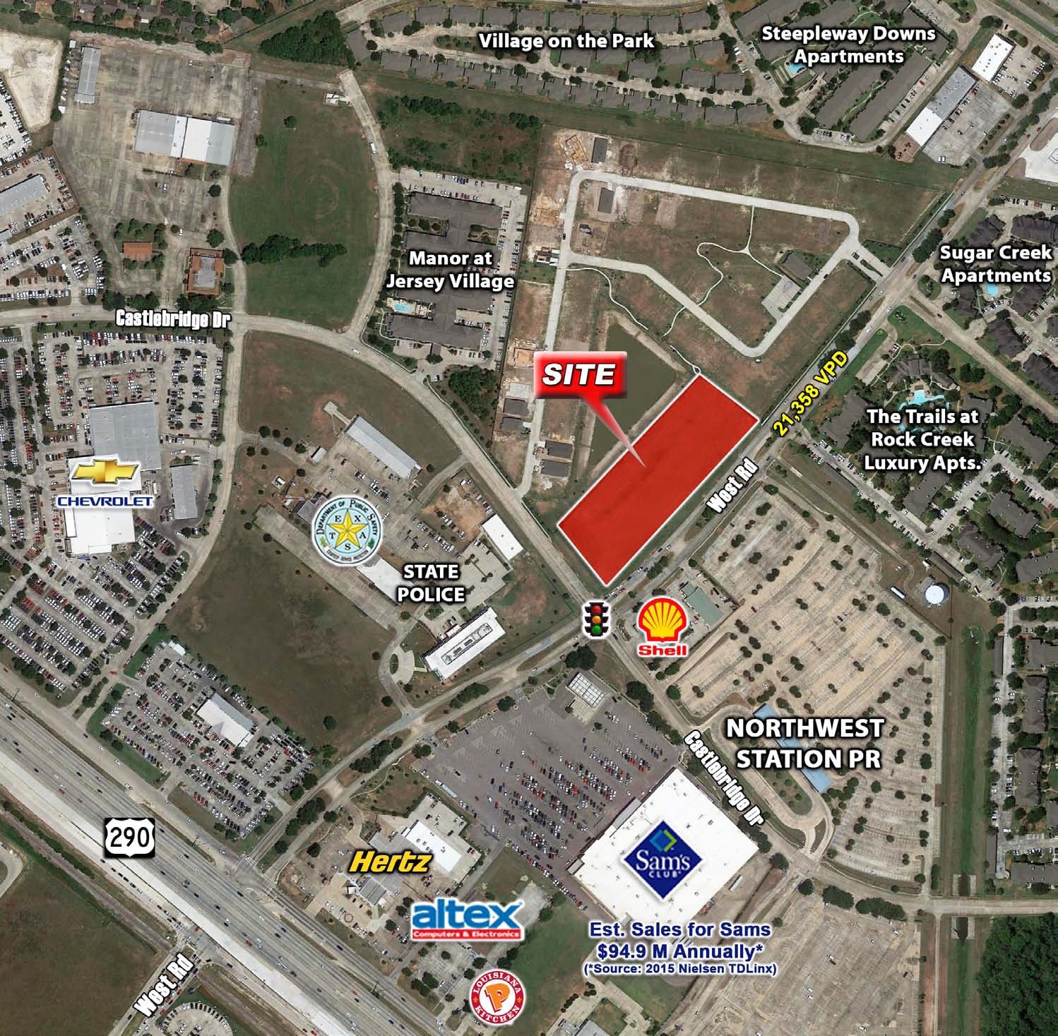 West Rd & Castlebridge Dr, Houston, TX for sale Primary Photo- Image 1 of 4