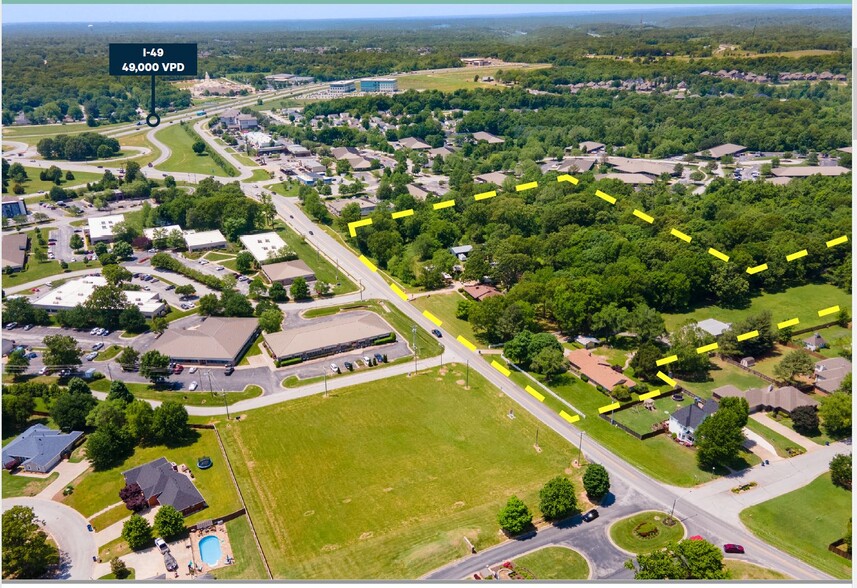 3509 E Central Ave, Bentonville, AR for sale - Aerial - Image 1 of 3