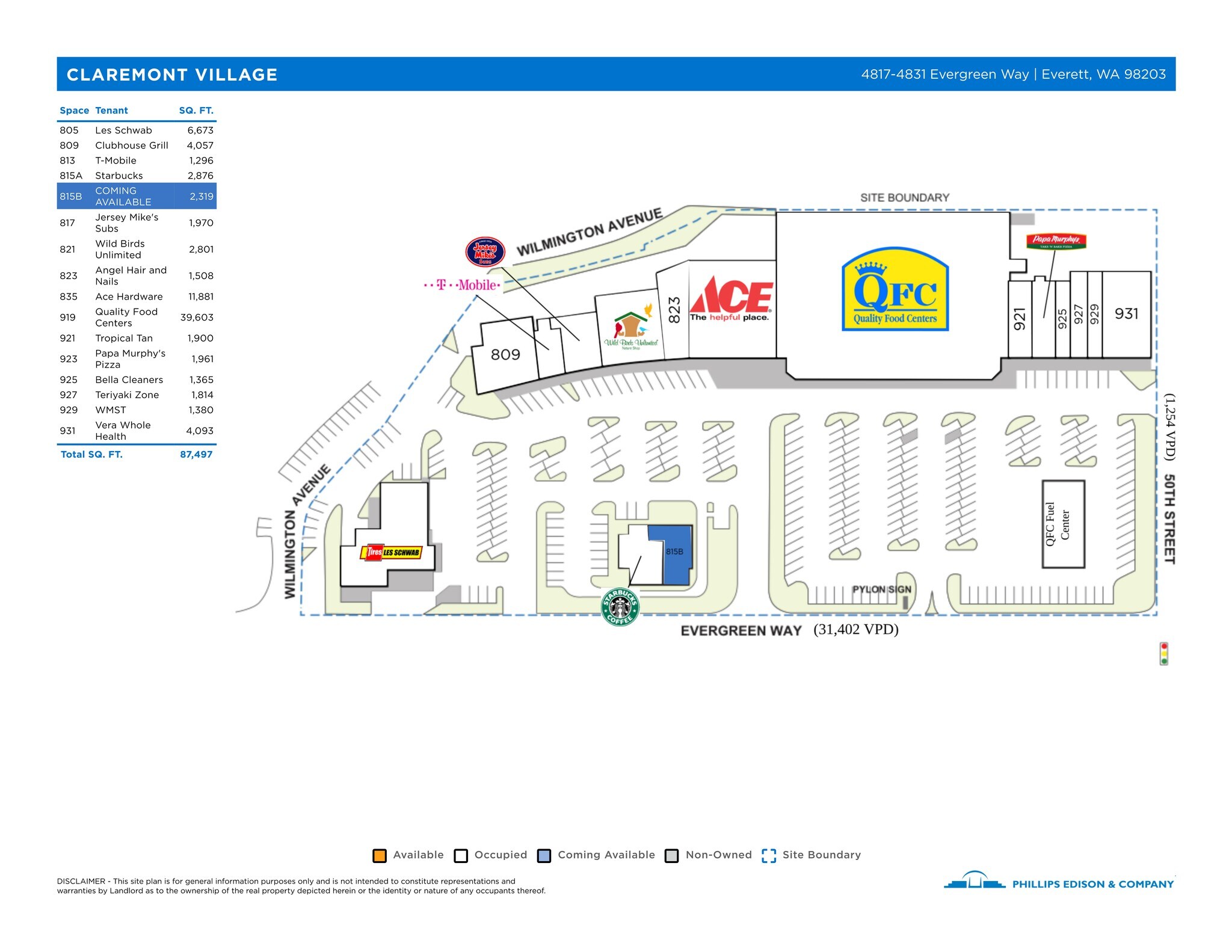 4815 Evergreen Way, Everett, WA for lease Site Plan- Image 1 of 1