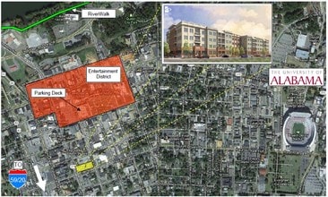 919 Greensboro Ave, Tuscaloosa, AL - Aérien  Vue de la carte