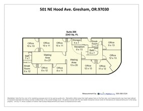501 NE Hood Ave, Gresham, OR à louer Plan d’étage type- Image 1 de 3