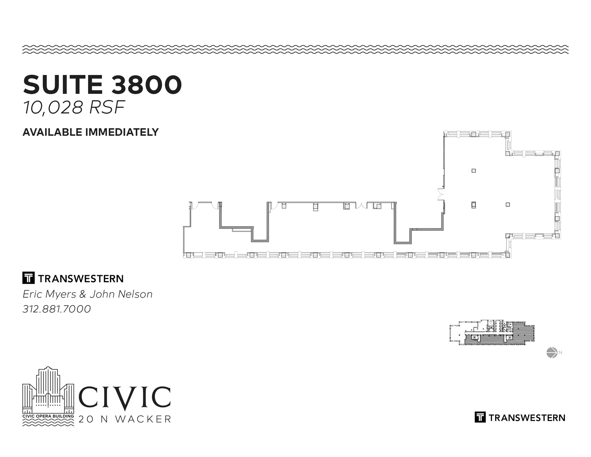 20 N Wacker Dr, Chicago, IL à louer Plan d’étage- Image 1 de 1