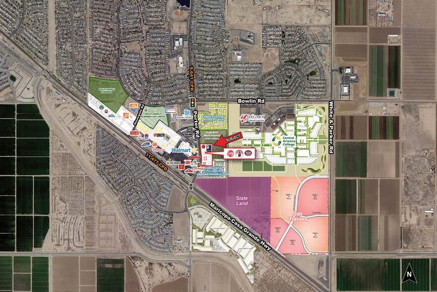 17542 N Porter Rd, Maricopa, AZ à louer - Aérien - Image 3 de 3