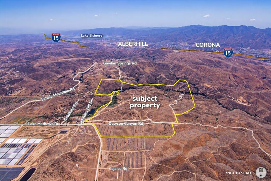 Dawson Canyon Rd, Perris, CA for sale - Aerial - Image 2 of 5